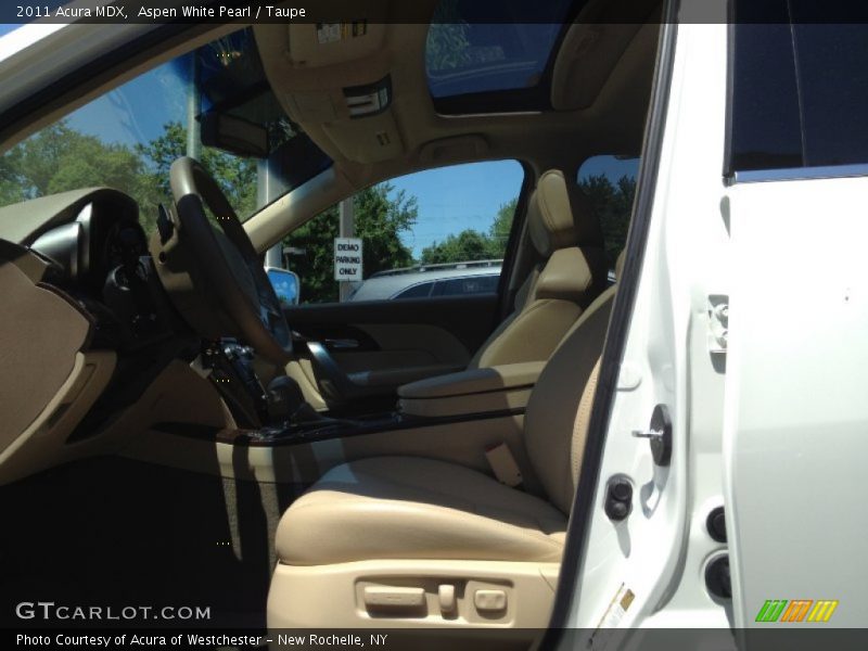 Aspen White Pearl / Taupe 2011 Acura MDX