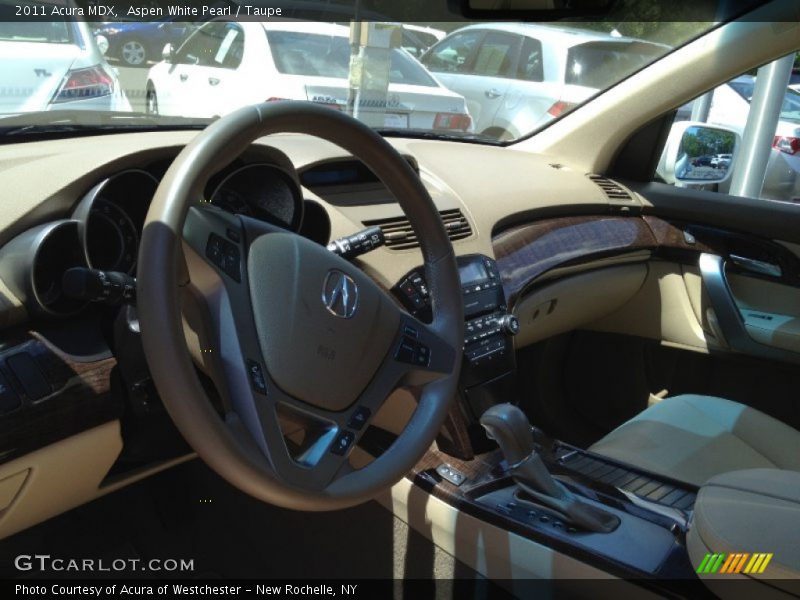 Aspen White Pearl / Taupe 2011 Acura MDX