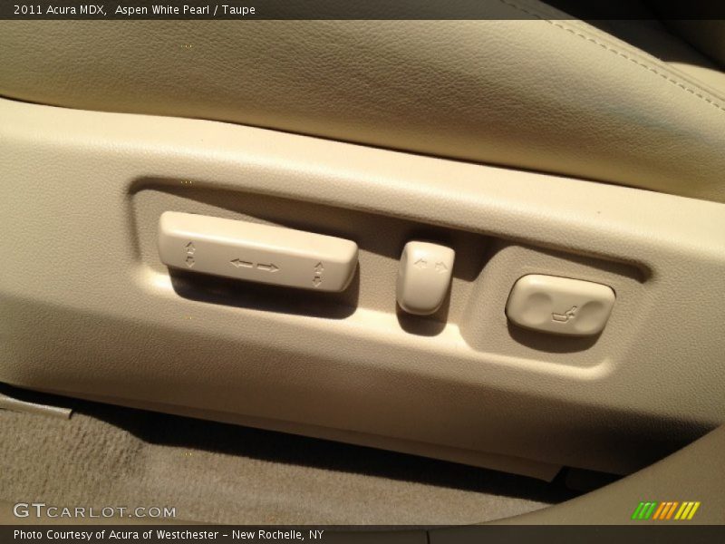 Aspen White Pearl / Taupe 2011 Acura MDX