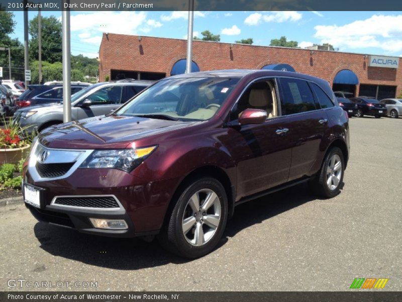 Dark Cherry Pearl / Parchment 2010 Acura MDX