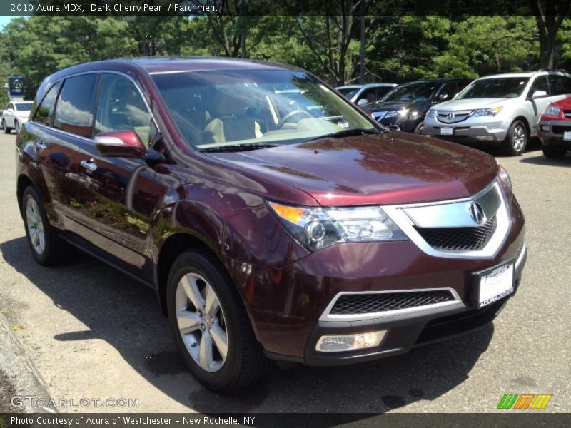 Dark Cherry Pearl / Parchment 2010 Acura MDX