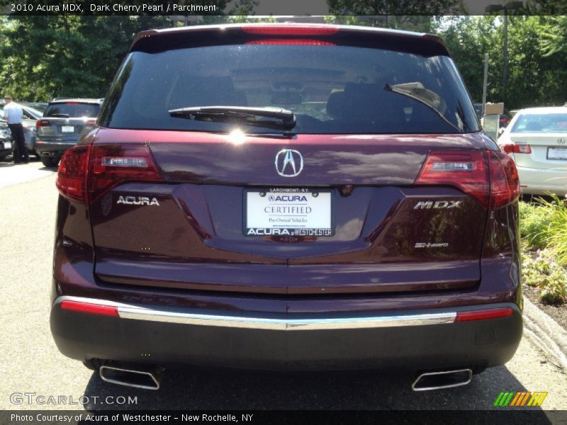 Dark Cherry Pearl / Parchment 2010 Acura MDX