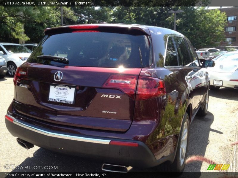 Dark Cherry Pearl / Parchment 2010 Acura MDX