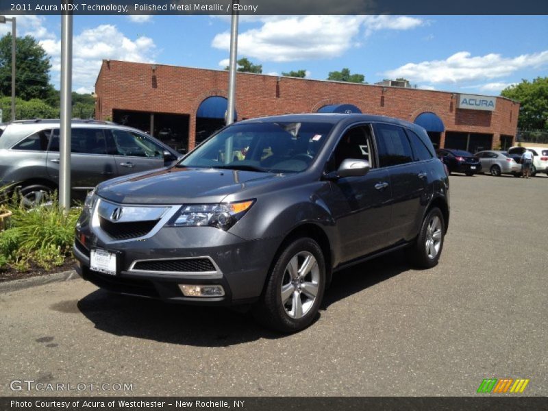 Polished Metal Metallic / Ebony 2011 Acura MDX Technology