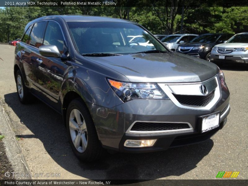Polished Metal Metallic / Ebony 2011 Acura MDX Technology