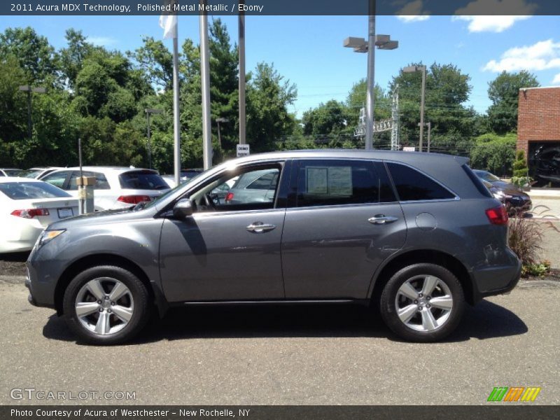 Polished Metal Metallic / Ebony 2011 Acura MDX Technology