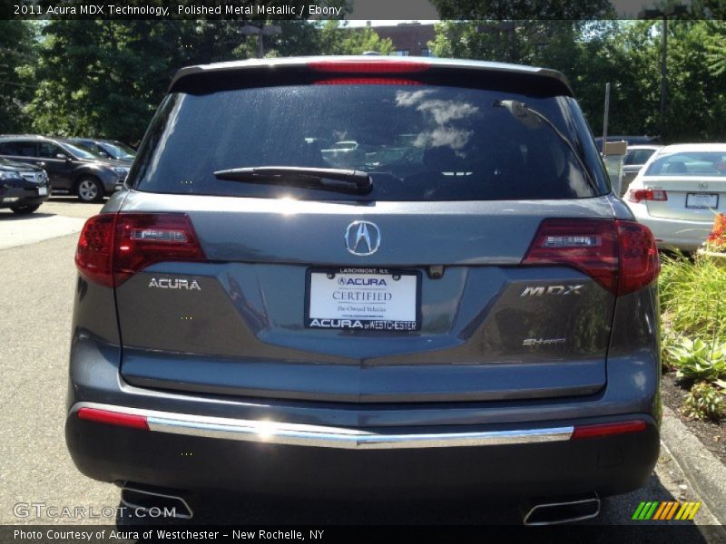 Polished Metal Metallic / Ebony 2011 Acura MDX Technology