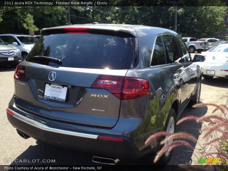 Polished Metal Metallic / Ebony 2011 Acura MDX Technology