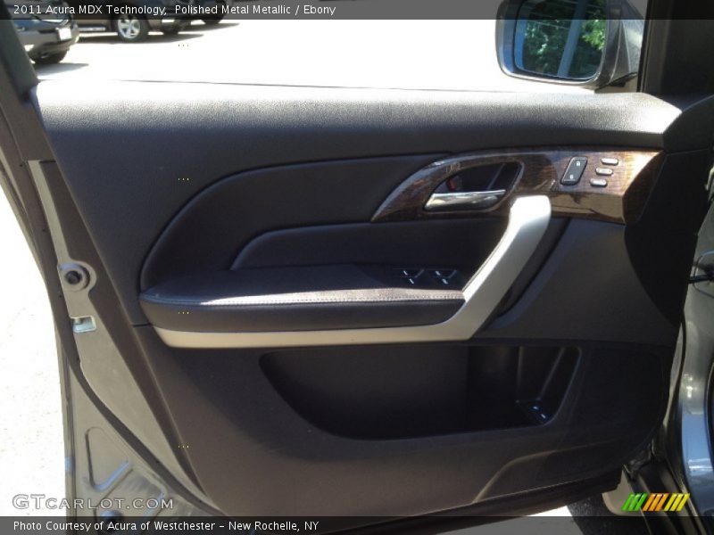 Polished Metal Metallic / Ebony 2011 Acura MDX Technology