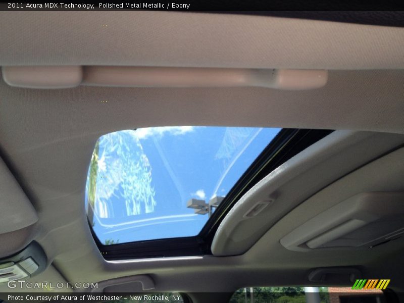 Polished Metal Metallic / Ebony 2011 Acura MDX Technology