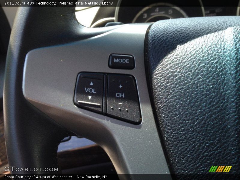 Polished Metal Metallic / Ebony 2011 Acura MDX Technology