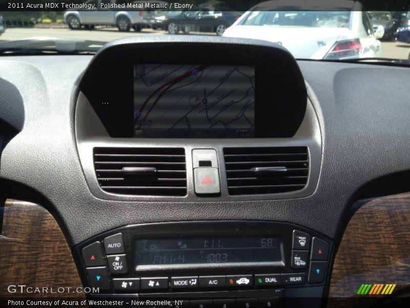 Polished Metal Metallic / Ebony 2011 Acura MDX Technology