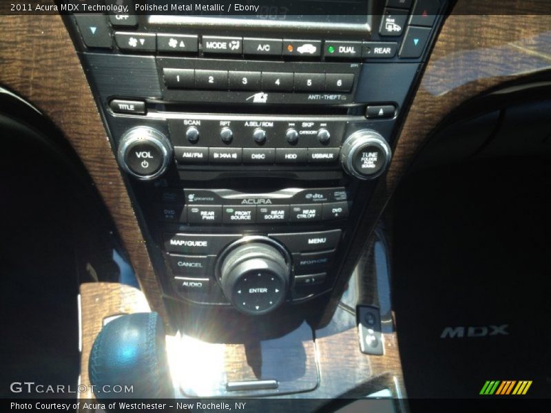 Polished Metal Metallic / Ebony 2011 Acura MDX Technology