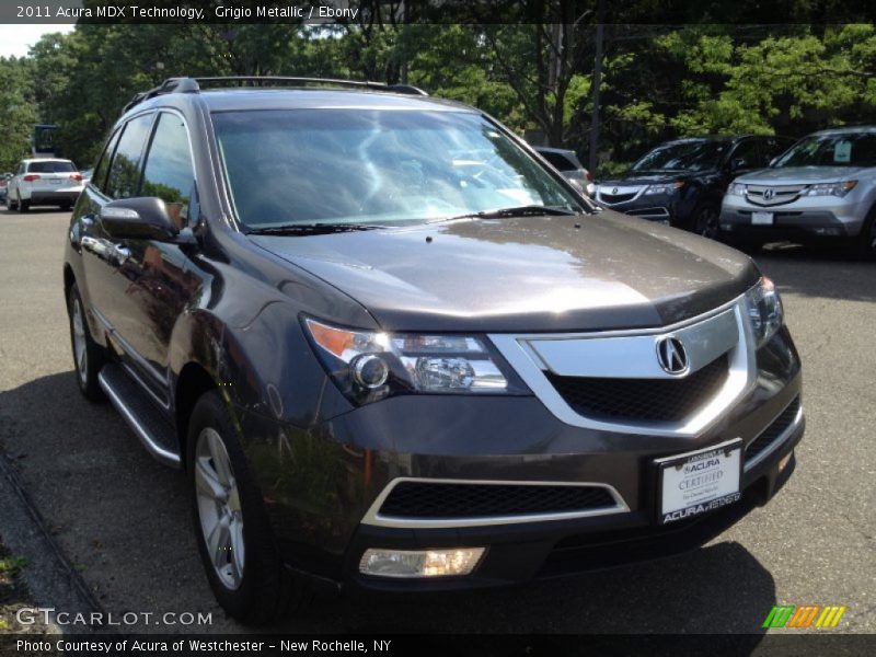 Grigio Metallic / Ebony 2011 Acura MDX Technology