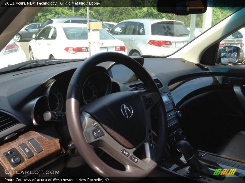 Grigio Metallic / Ebony 2011 Acura MDX Technology