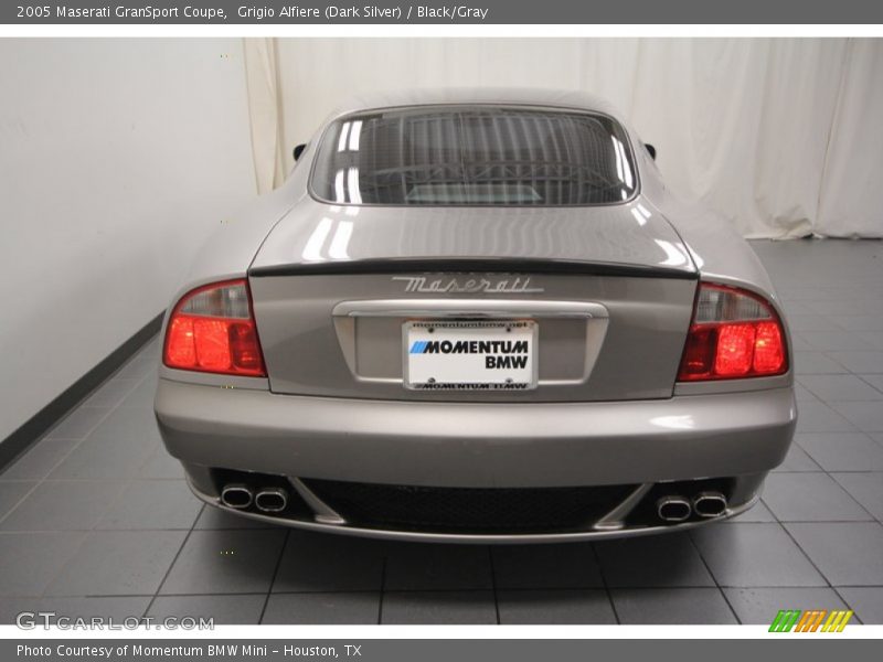 Grigio Alfiere (Dark Silver) / Black/Gray 2005 Maserati GranSport Coupe