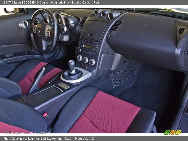Magnetic Black Pearl / Carbon/Red 2007 Nissan 350Z NISMO Coupe