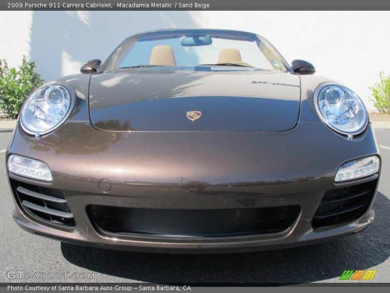 Macadamia Metallic / Sand Beige 2009 Porsche 911 Carrera Cabriolet