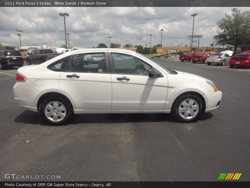 White Suede / Medium Stone 2011 Ford Focus S Sedan