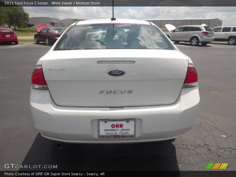 White Suede / Medium Stone 2011 Ford Focus S Sedan