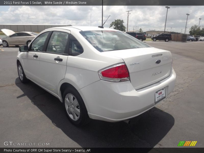 White Suede / Medium Stone 2011 Ford Focus S Sedan