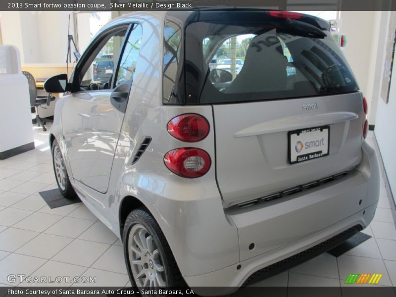 Silver Metallic / Design Black 2013 Smart fortwo passion coupe