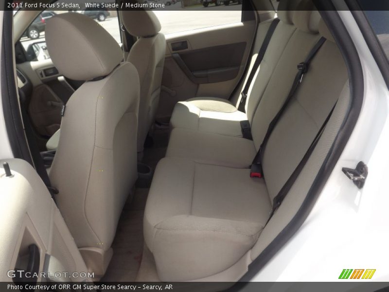 White Suede / Medium Stone 2011 Ford Focus S Sedan