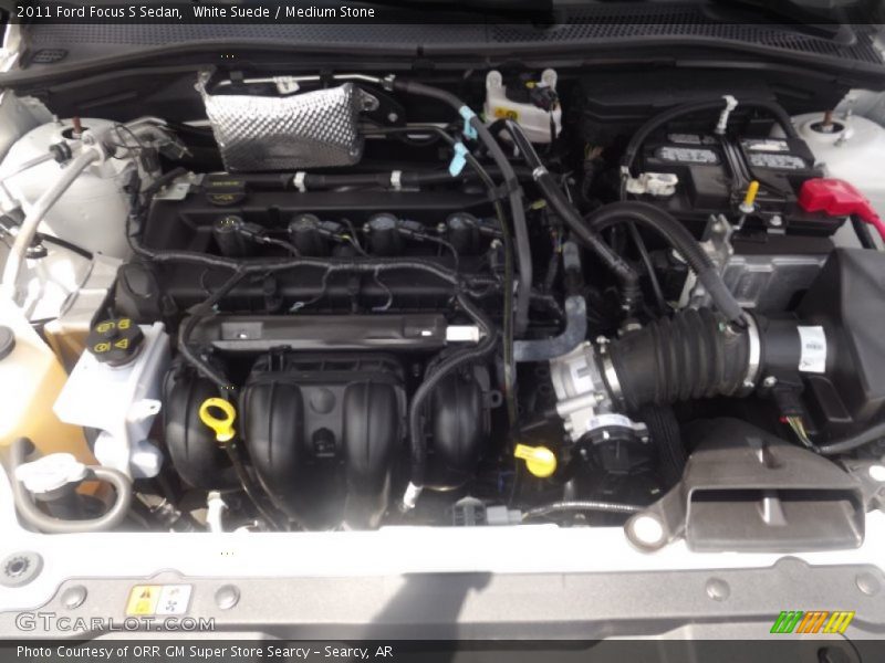 White Suede / Medium Stone 2011 Ford Focus S Sedan