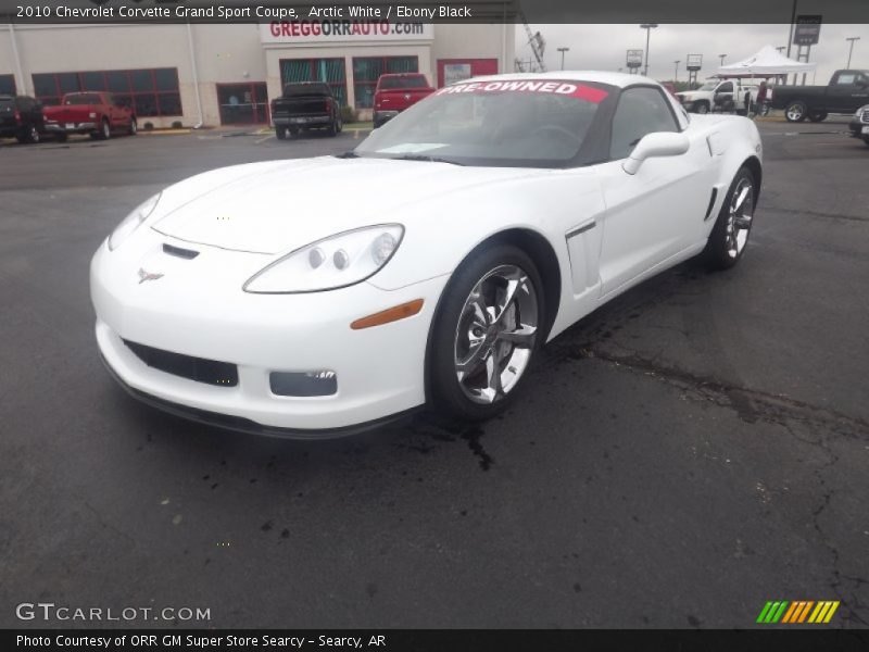 Arctic White / Ebony Black 2010 Chevrolet Corvette Grand Sport Coupe