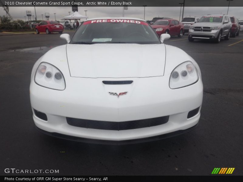 Arctic White / Ebony Black 2010 Chevrolet Corvette Grand Sport Coupe