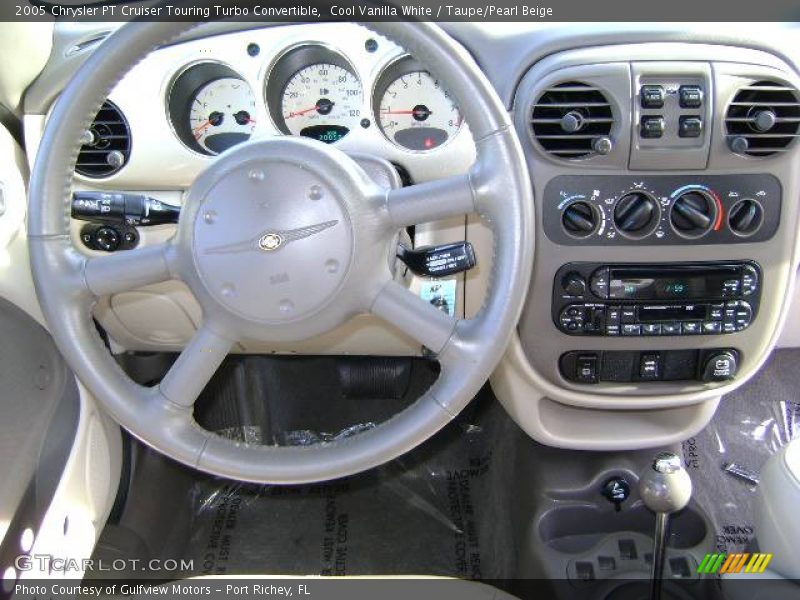 Cool Vanilla White / Taupe/Pearl Beige 2005 Chrysler PT Cruiser Touring Turbo Convertible