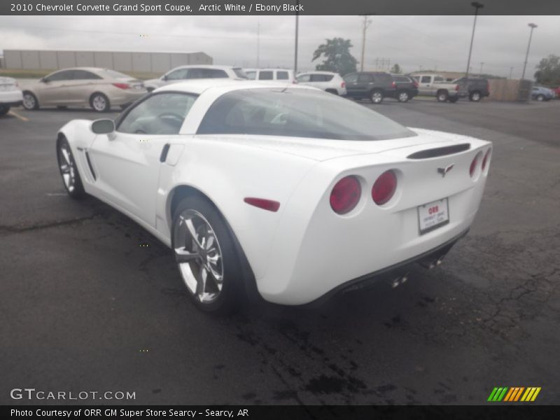 Arctic White / Ebony Black 2010 Chevrolet Corvette Grand Sport Coupe