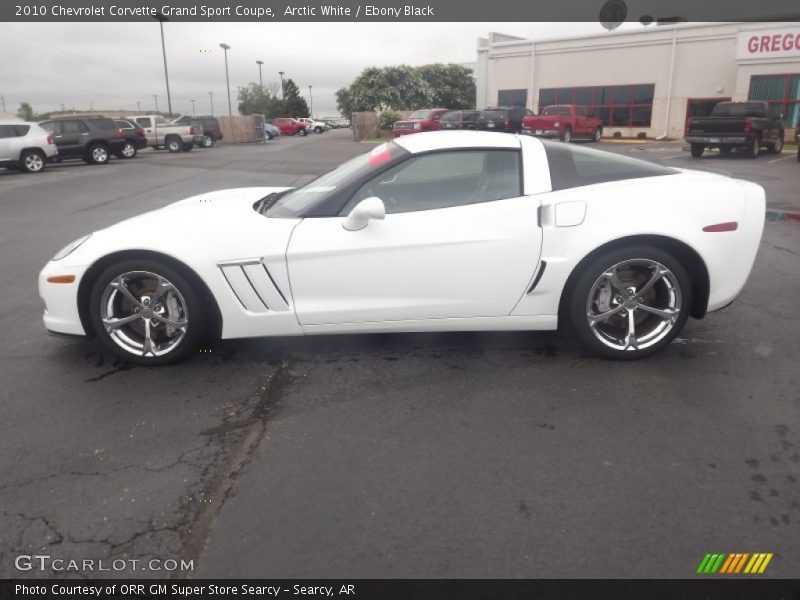 Arctic White / Ebony Black 2010 Chevrolet Corvette Grand Sport Coupe