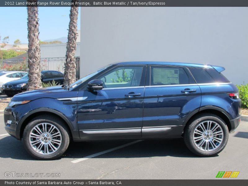  2012 Range Rover Evoque Prestige Baltic Blue Metallic