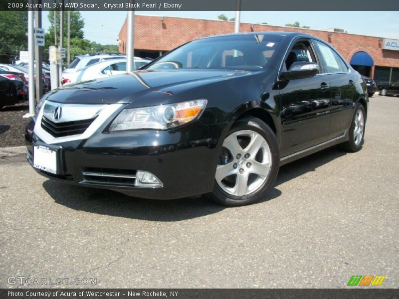 Crystal Black Pearl / Ebony 2009 Acura RL 3.7 AWD Sedan