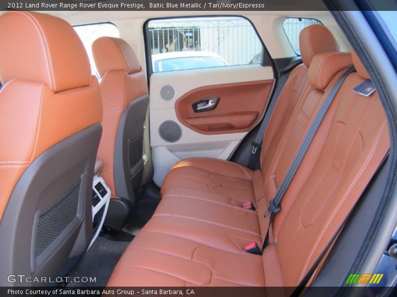 Rear Seat of 2012 Range Rover Evoque Prestige