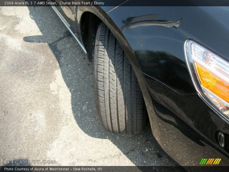 Crystal Black Pearl / Ebony 2009 Acura RL 3.7 AWD Sedan