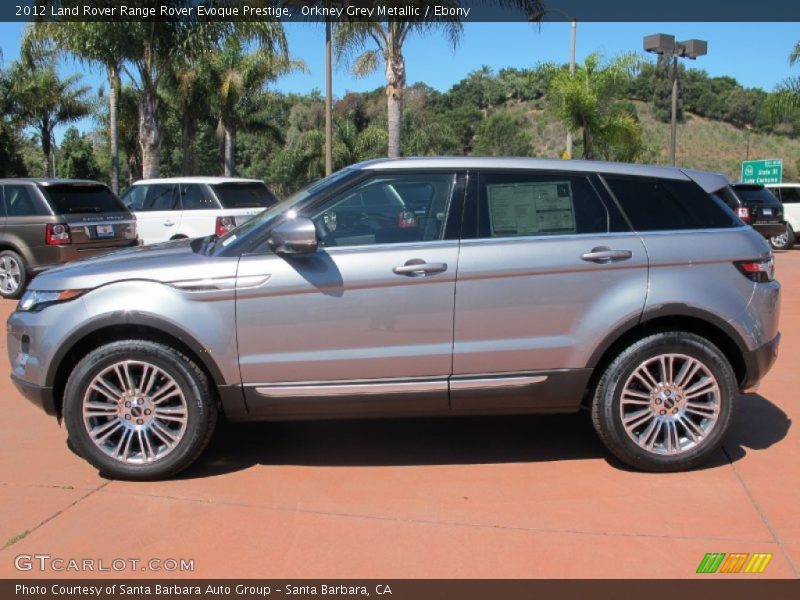  2012 Range Rover Evoque Prestige Orkney Grey Metallic