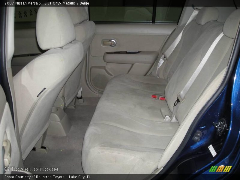 Blue Onyx Metallic / Beige 2007 Nissan Versa S