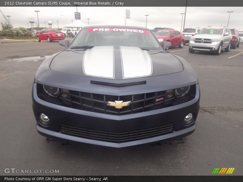 Imperial Blue Metallic / Gray 2012 Chevrolet Camaro SS/RS Coupe