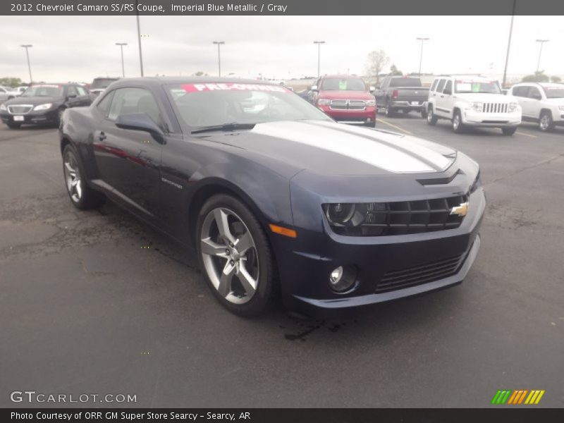 Imperial Blue Metallic / Gray 2012 Chevrolet Camaro SS/RS Coupe
