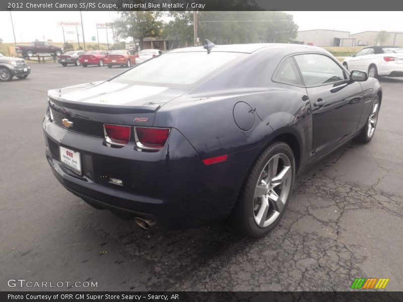 Imperial Blue Metallic / Gray 2012 Chevrolet Camaro SS/RS Coupe