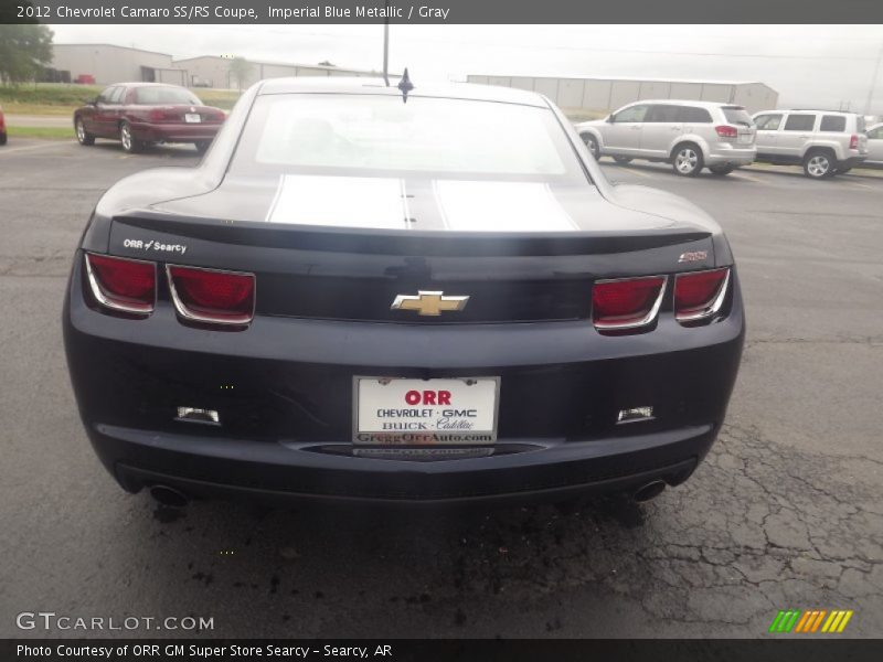 Imperial Blue Metallic / Gray 2012 Chevrolet Camaro SS/RS Coupe