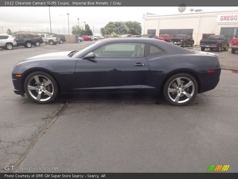 Imperial Blue Metallic / Gray 2012 Chevrolet Camaro SS/RS Coupe