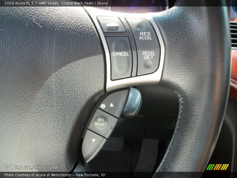 Crystal Black Pearl / Ebony 2009 Acura RL 3.7 AWD Sedan