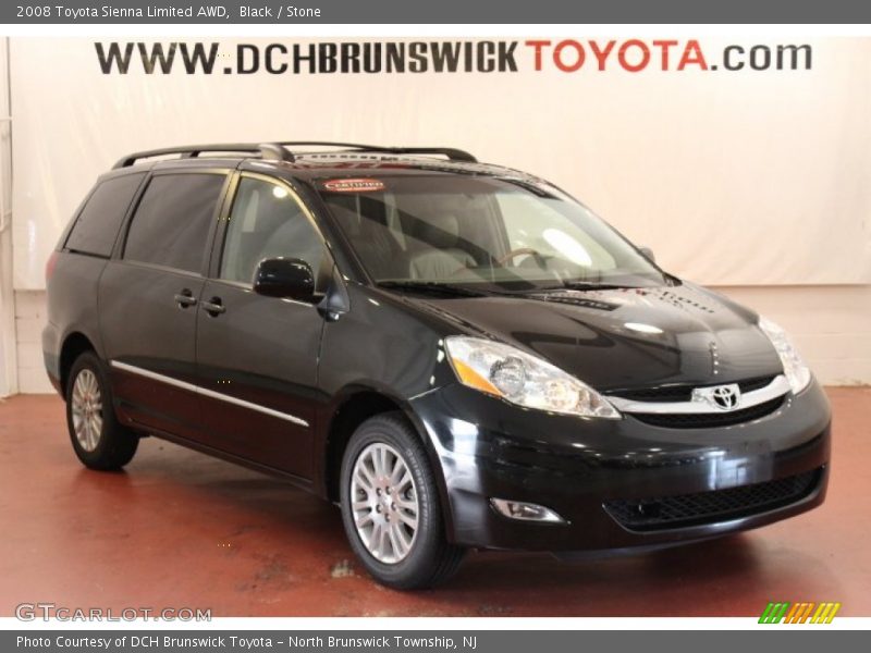 Black / Stone 2008 Toyota Sienna Limited AWD