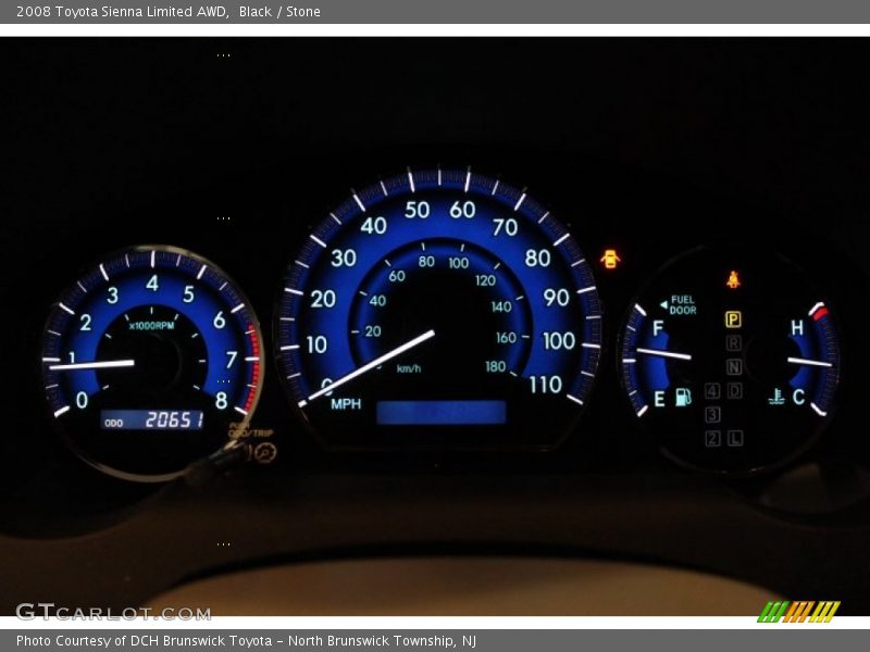 Black / Stone 2008 Toyota Sienna Limited AWD