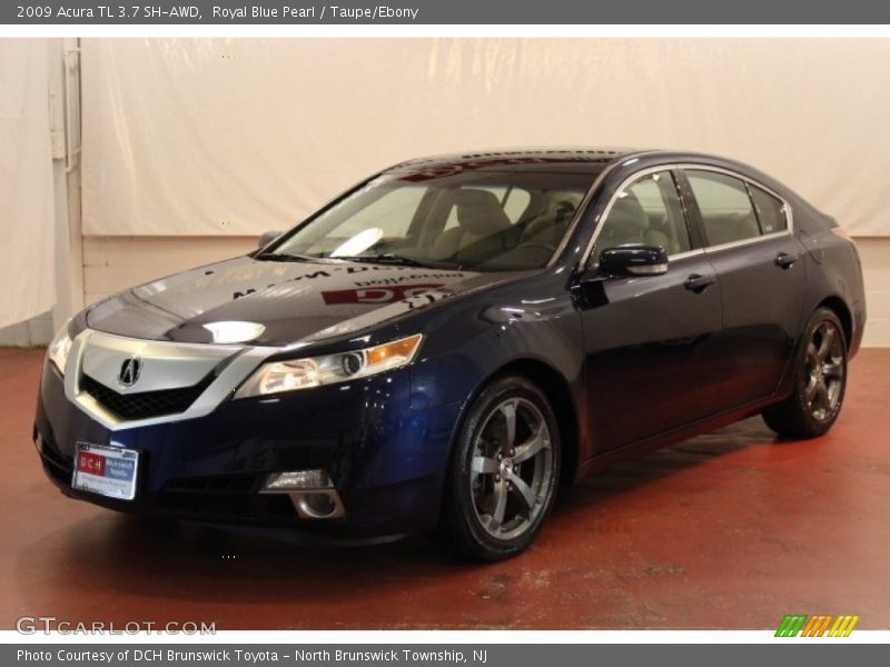 Royal Blue Pearl / Taupe/Ebony 2009 Acura TL 3.7 SH-AWD