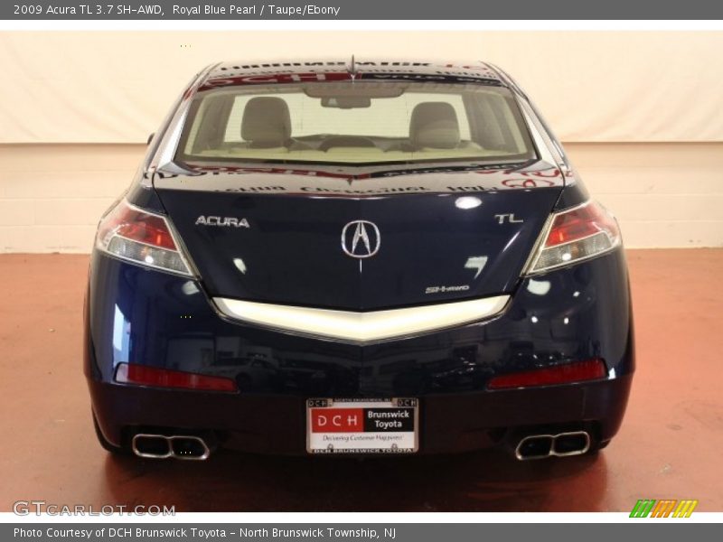 Royal Blue Pearl / Taupe/Ebony 2009 Acura TL 3.7 SH-AWD