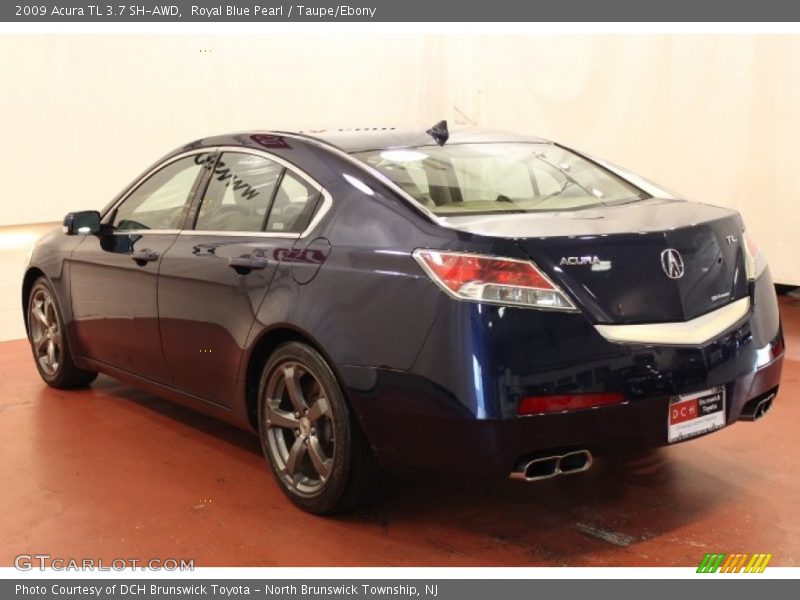 Royal Blue Pearl / Taupe/Ebony 2009 Acura TL 3.7 SH-AWD